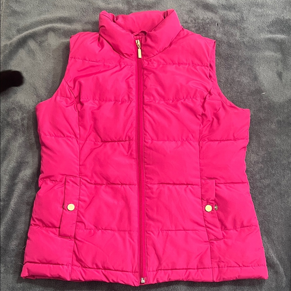 Charter Club Girls Hot Pink Quilted Puffer Vest